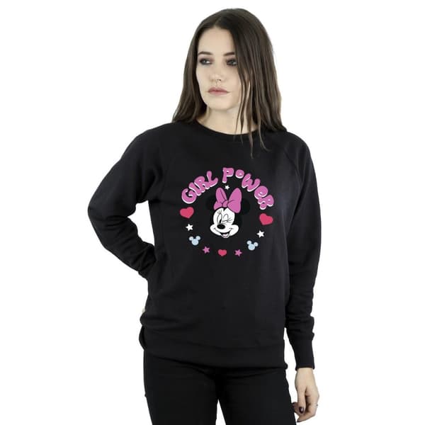 Disney Womens/Ladies Minnie Mouse Girl Power Sweatshirt