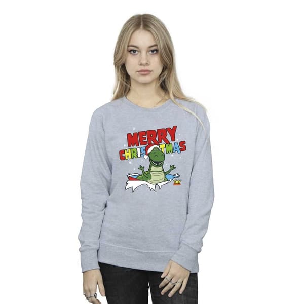 Disney Dam/Tjej Toy Story Rex Christmas Burst Sweatshirt