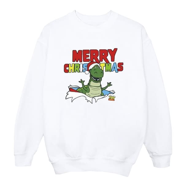 Disney Dam/Tjej Toy Story Rex Christmas Burst Sweatshirt