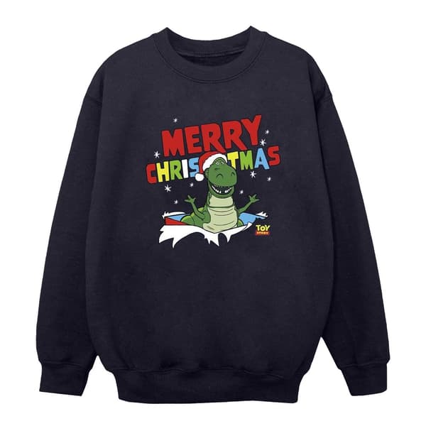 Disney Dam/Tjej Toy Story Rex Christmas Burst Sweatshirt