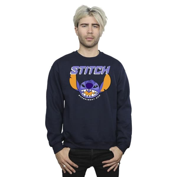 Disney Mens Lilo And Stitch Purple Sweatshirt