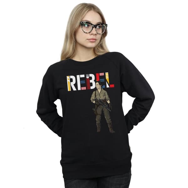 Star Wars Womens/Ladies The Rise Of Skywalker Rebel Rose Sweatshirt
