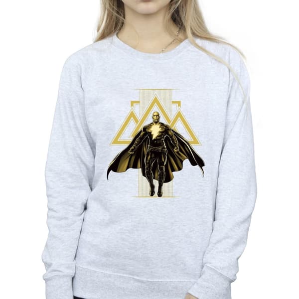 DC Comics Dam/Tjej Svart Adam Rising Gyllene Symboler Sweatshirt