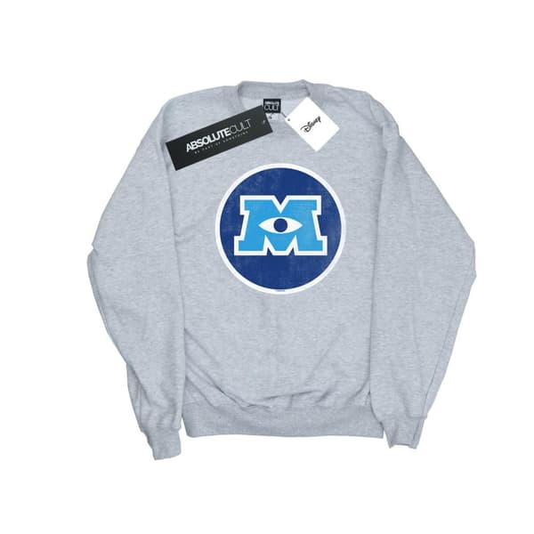 Disney Sweatshirt med monsteremblem från Monsters University för pojkar Sports Grey 9-11 Years