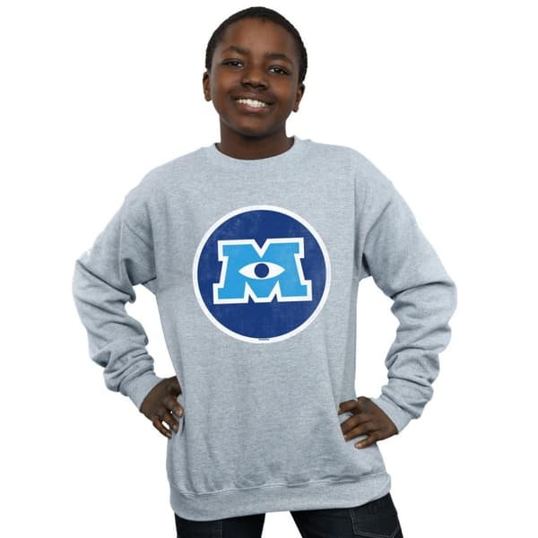 Disney Sweatshirt med monsteremblem från Monsters University för pojkar