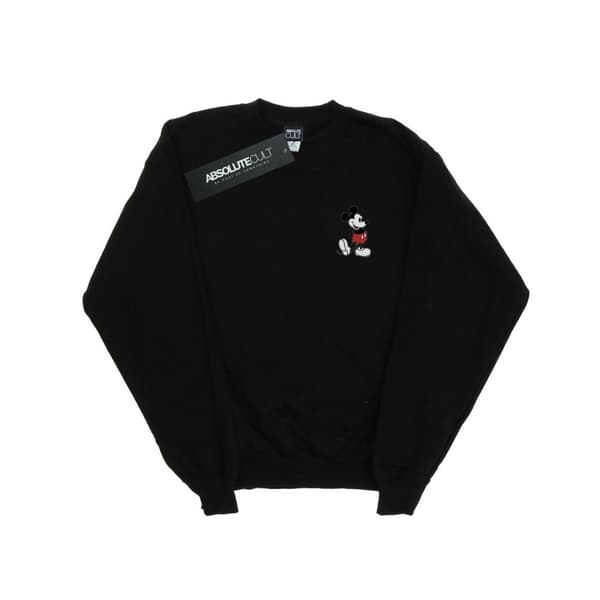 Disney Mens Mickey Mouse Kickin Retro Chest Sweatshirt