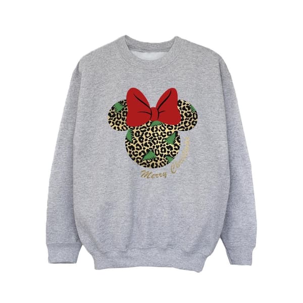 Disney Minnie Mouse Leopard-jultröja för flickor