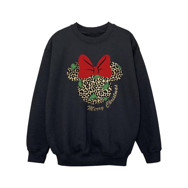 Disney Minnie Mouse Leopard-jultröja för flickor
