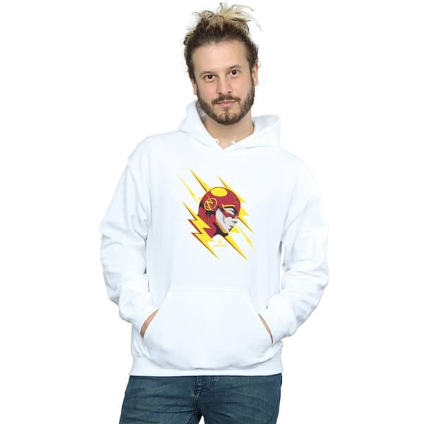 DC Comics Mens The Flash Lightning Portrait Hoodie