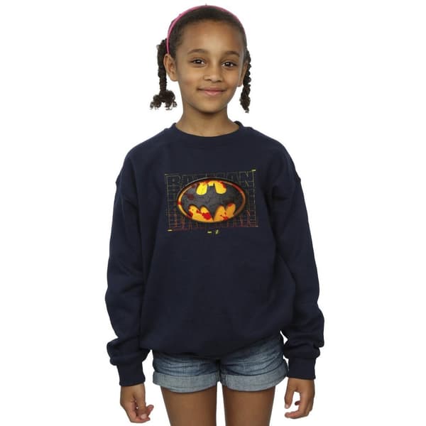 DC Comics Girls The Flash Batman Röd Splatter Sweatshirt