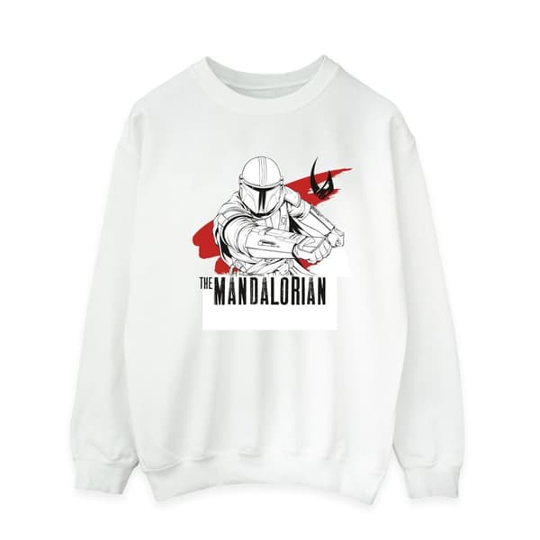 Star Wars Mens The Mandalorian Mando Shoots Sweatshirt