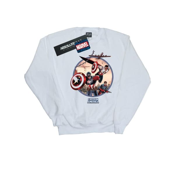 Marvel Boys Captain America And Falcon In Battle Sweatshirt