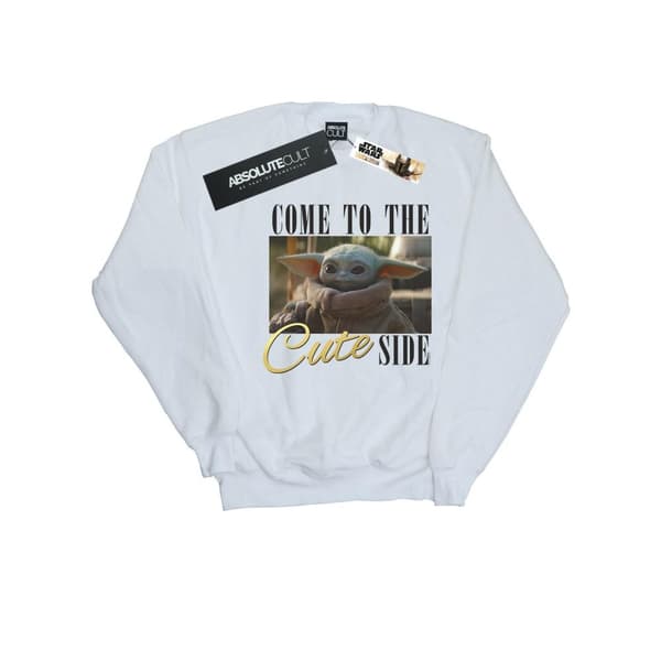 Star Wars Girls The Mandalorian Come To The Cute Side Sweatshirt