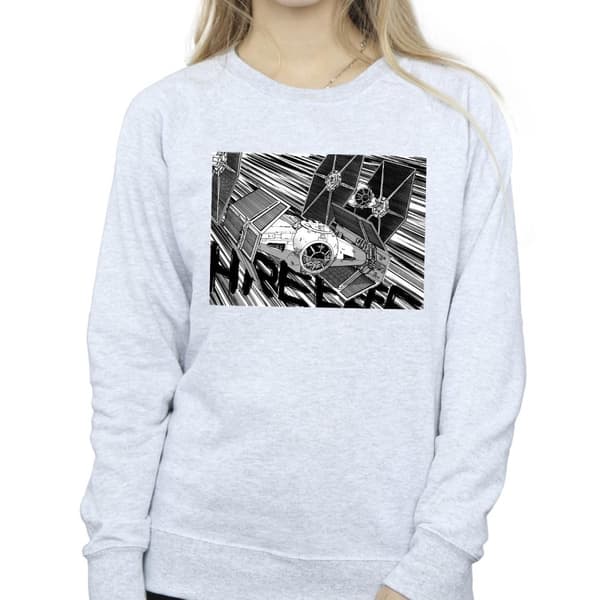 Star Wars Womens/Ladies Anime Plane Sweatshirt