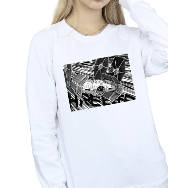 Star Wars Womens/Ladies Anime Plane Sweatshirt