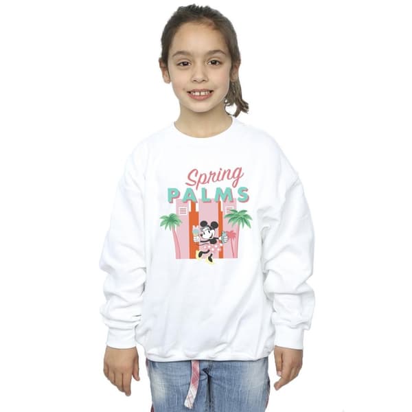 Disney Girls Minnie Mouse Spring Palms Sweatshirt