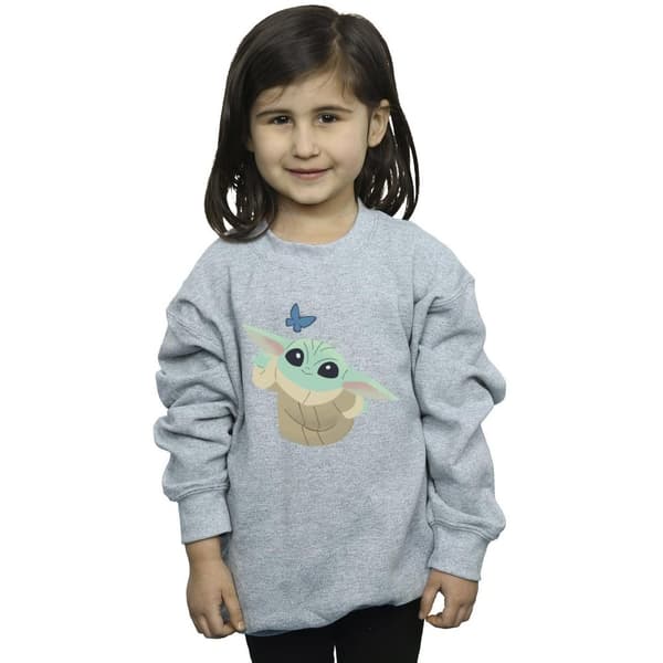 Star Wars Girls The Mandalorian Butterfly Catching Sweatshirt