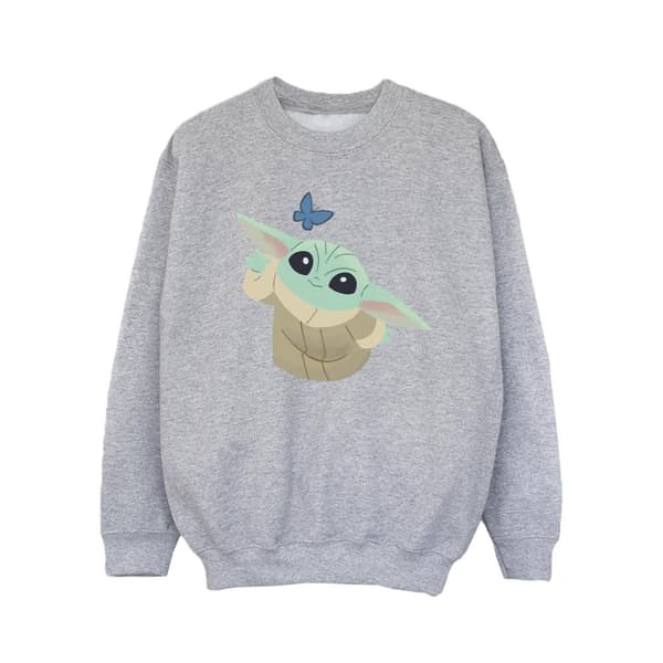 Star Wars Girls The Mandalorian Butterfly Catching Sweatshirt