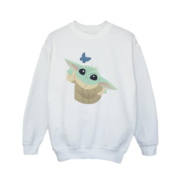 Star Wars Girls The Mandalorian Butterfly Catching Sweatshirt