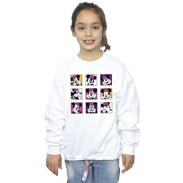 Disney Minnie Mouse Squares Sweatshirt för flickor
