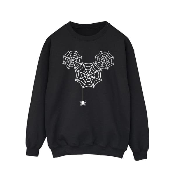 Disney Mens Musse Pigg Spindelväv Huvud Sweatshirt