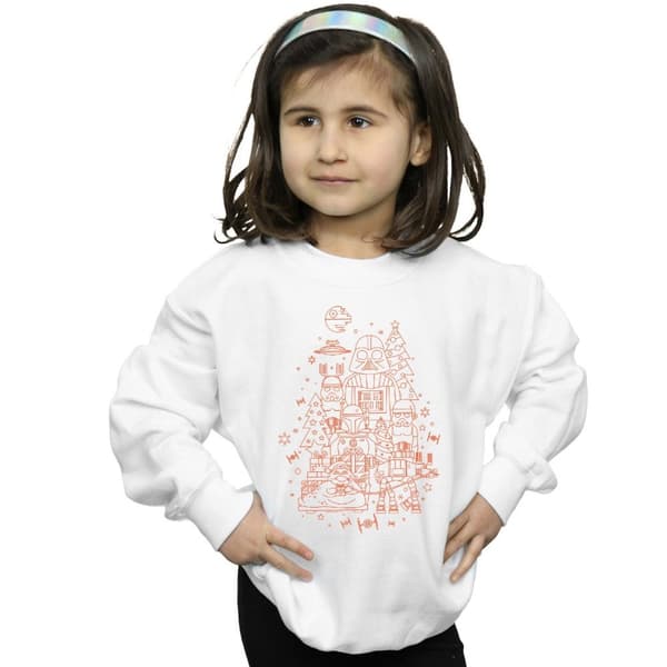 Star Wars Empire Christmas Sweatshirt för flickor