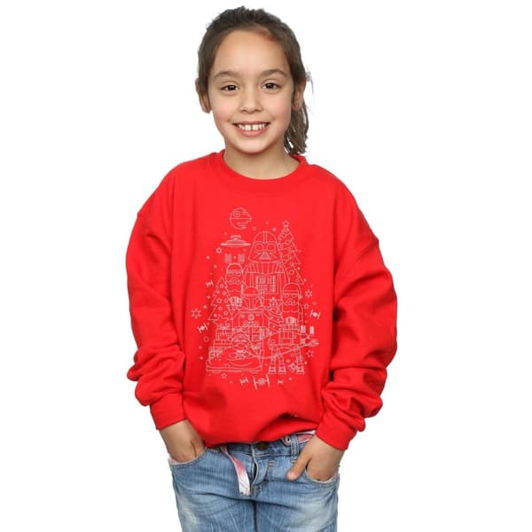 Star Wars Empire Christmas Sweatshirt för flickor
