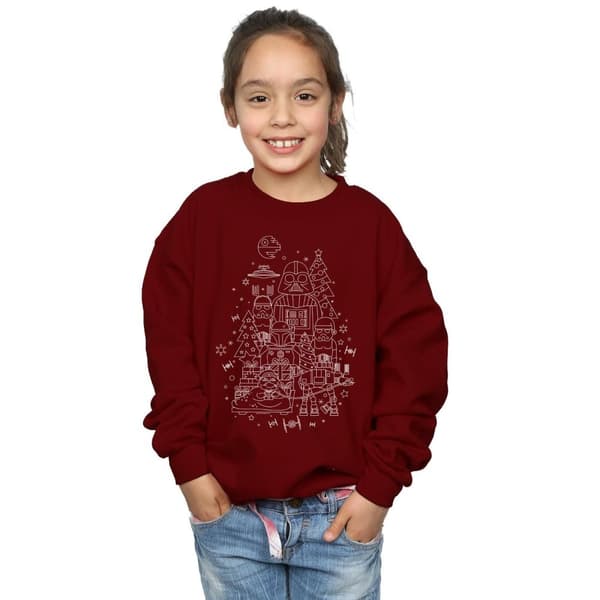Star Wars Empire Christmas Sweatshirt för flickor