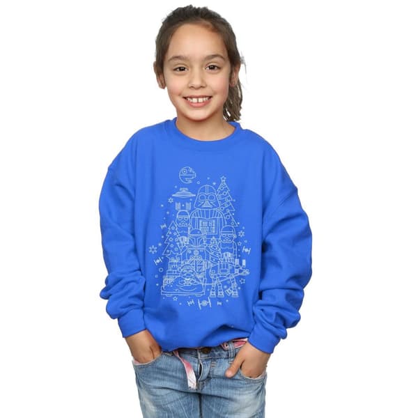 Star Wars Empire Christmas Sweatshirt för flickor
