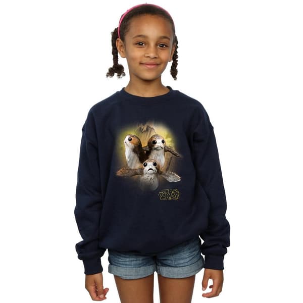 Star Wars Girls The Last Jedi Porgs Brushed Sweatshirt