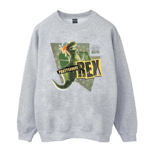 Disney Toy Story Partysaurus Rex-tröja för flickor Sports Grey 5-6 Years