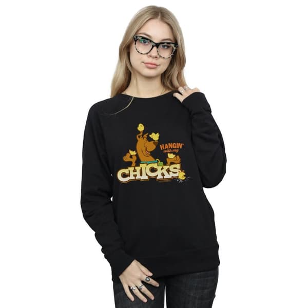 Scooby Doo Sweatshirt - dam/dam Hangin With My Chicks