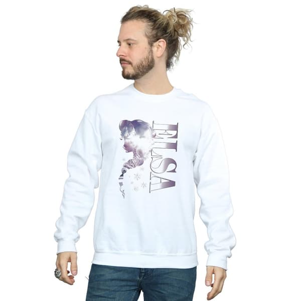 Disney Mens Frozen Ice Kingdom Silhouette Sweatshirt