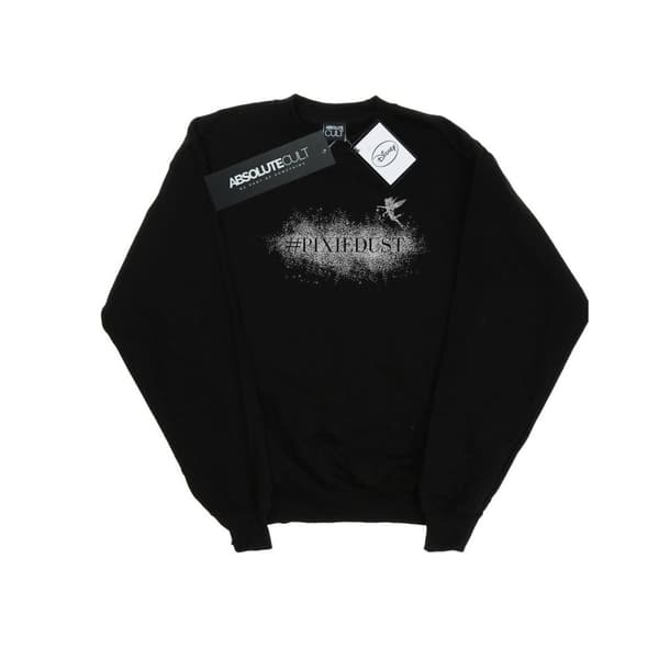 Disney Womens/Ladies Tinker Bell Pixie Dust Sweatshirt Black S