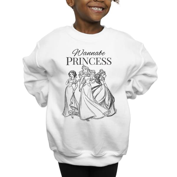 Disney Princess Girls Wannabe Princess Sweatshirt