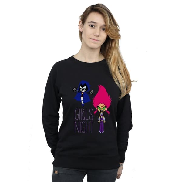 DC Comics Womens/Ladies Teen Titans Go Girls Night Sweatshirt