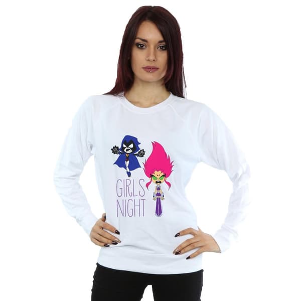 DC Comics Womens/Ladies Teen Titans Go Girls Night Sweatshirt