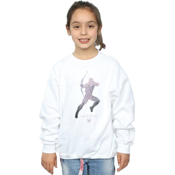 Marvel Sweatshirt med Hawkeye-silhuett för flickor