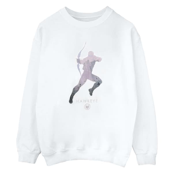 Marvel Sweatshirt med Hawkeye-silhuett för flickor