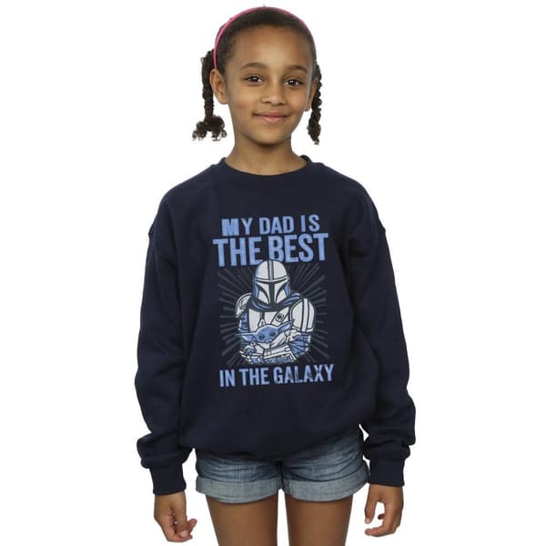 Star Wars Girls Mandalorian Best Dad Sweatshirt