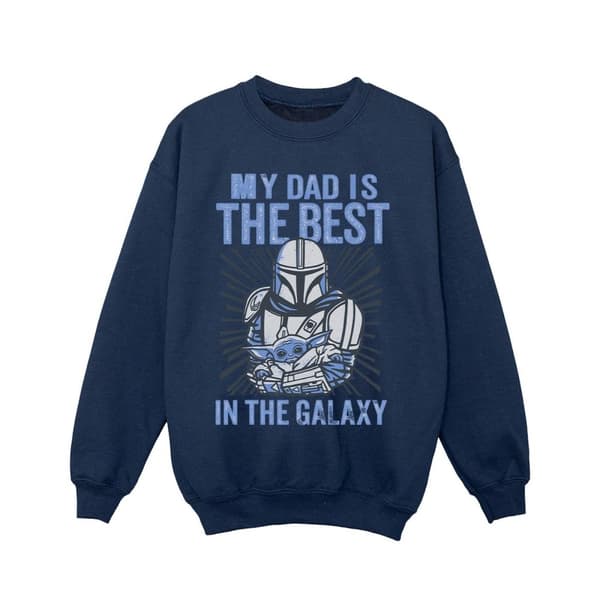 Star Wars Girls Mandalorian Best Dad Sweatshirt