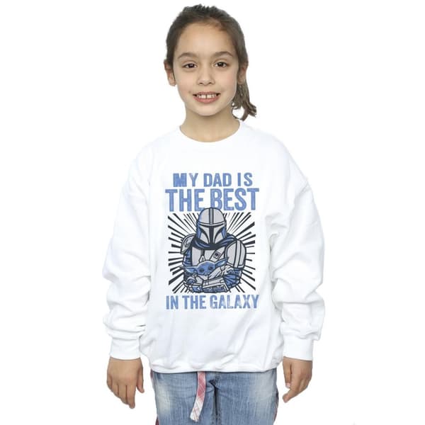 Star Wars Girls Mandalorian Best Dad Sweatshirt