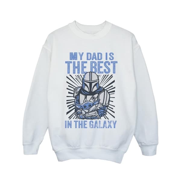 Star Wars Girls Mandalorian Best Dad Sweatshirt