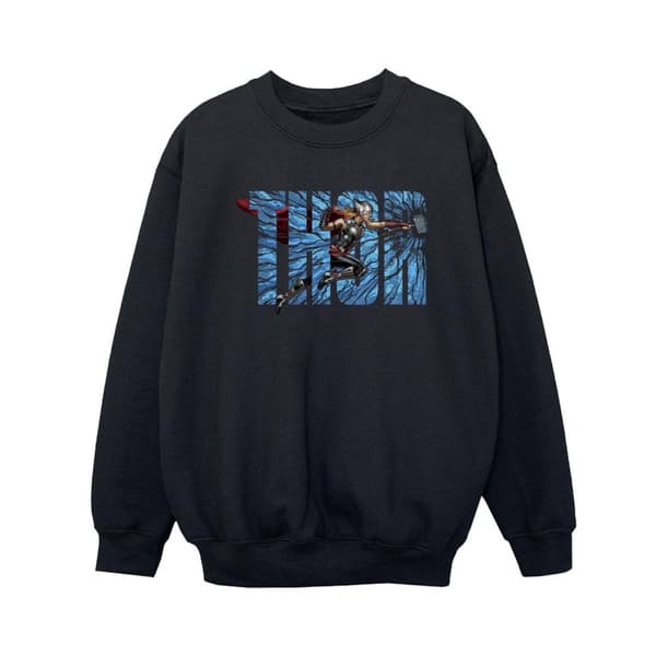 Marvel Pojkar Thor Love And Thunder Smash Sweatshirt