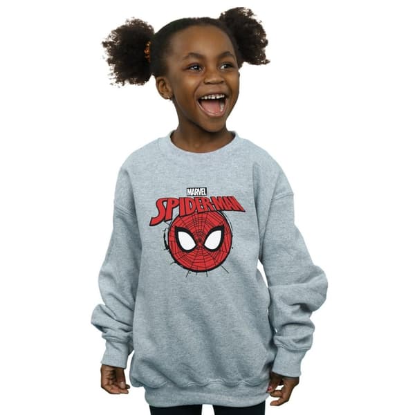 Marvel Girls Spider-Man Logo Head Sweatshirt