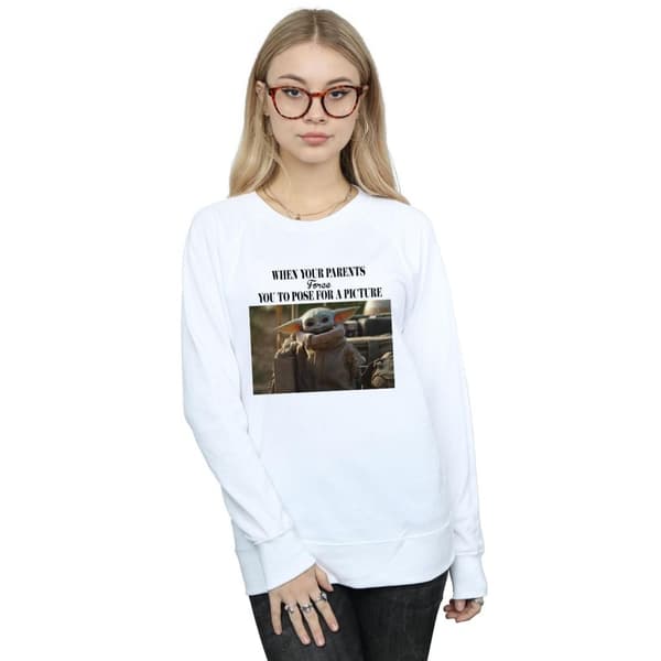 Star Wars Dam/Tjej The Mandalorian Force Picture Sweatshirt