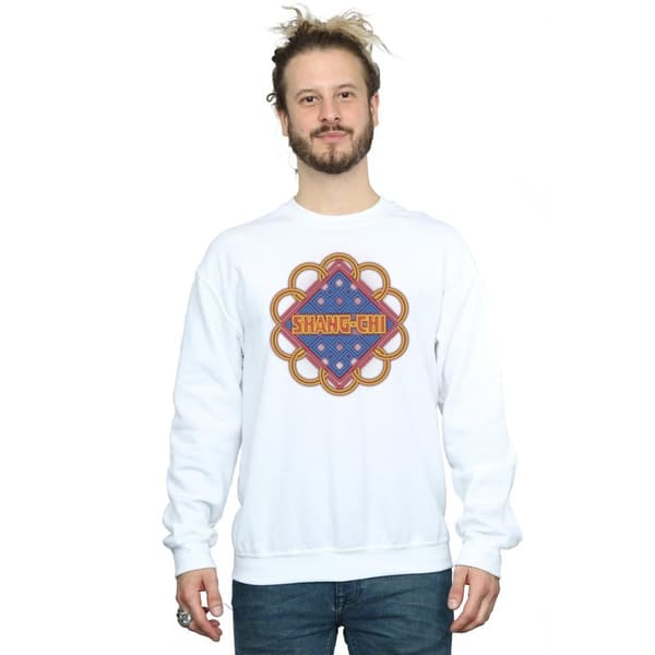 Marvel Mens Shang-Chi And The Legend Of The Ten Rings Neon Ring Logo Sweatshirt