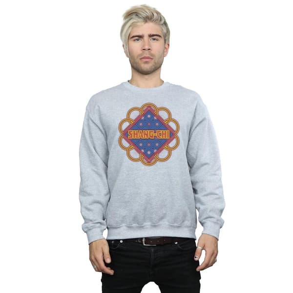Marvel Mens Shang-Chi And The Legend Of The Ten Rings Neon Ring Logo Sweatshirt