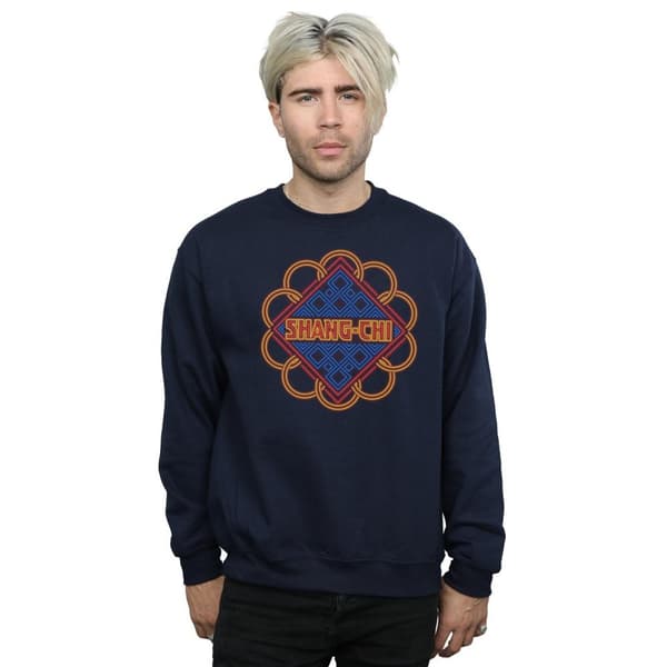 Marvel Mens Shang-Chi And The Legend Of The Ten Rings Neon Ring Logo Sweatshirt