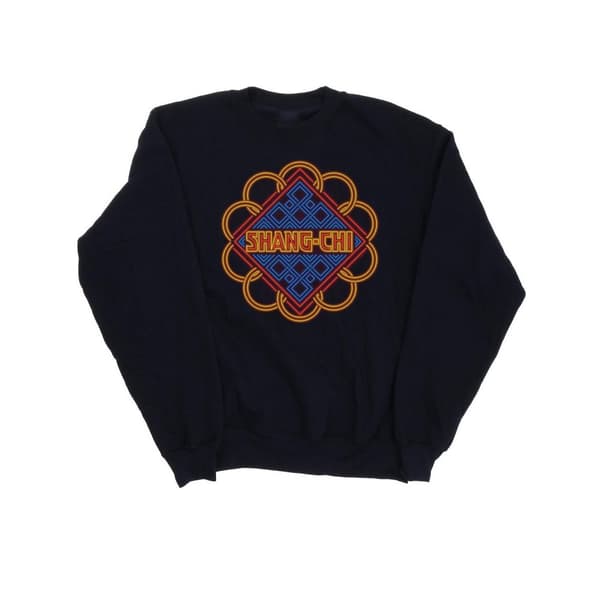 Marvel Mens Shang-Chi And The Legend Of The Ten Rings Neon Ring Logo Sweatshirt